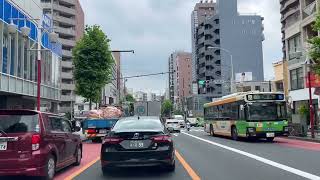 MOVING JAPAN【road trip】 TOKYO JAPAN【moving car】 SHINJYUKU-KU  NISHI-WASEDA【back road】