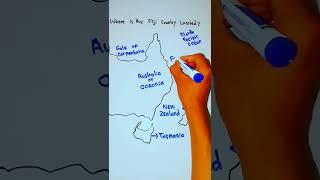 Where is Fiji State located on the map of the World | How draw map of Fiji Country | 5min Knowledge