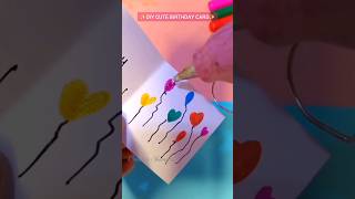 🥰Cute 3D balloon 🎈 birthday gift card 💖 #shorts