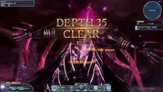 PSO2 ソロアルチ 領域調査：異世界の残滓 FoTe 深遠度35