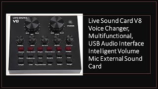 Live V8 Multifunctional Sound Card - Tech Review