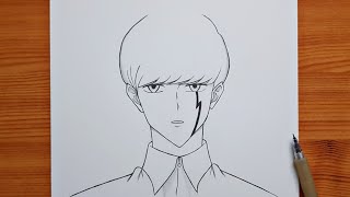 How to draw Anime Boy ( Mash Burnedead ) | Anime Boy step by step | easy tutorial