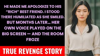 He Forced Me To Apologize To His “Rich” Best Friend — But My Words Ended Her Luxury Life Overnight…