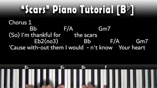 Scars - I Am They - Piano Tutorial [Bb]