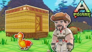 BUILDING A HOUSE \u0026 HUNTING! - PixARK Gameplay - Ark meets Minecraft building!