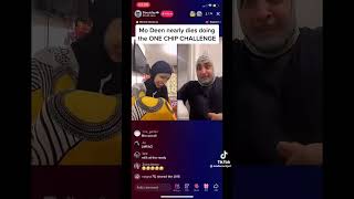 Modeen does the one chip challenge #modeen #lol #modeentiktok #tiktok #challenge #onechipchallenge