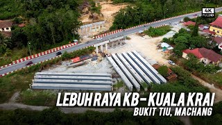 Lebuh Raya Kota Bharu-Kuala Krai: Persimpangan Bukit Tiu, Machang, Kelantan - Progres Terkini (4k)