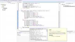 Java Math project on Eclipse - part 2