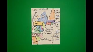 Let's Draw The 13 Colonies!