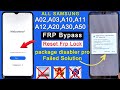 Samsung A10/A20/A30/A03/A50/A11 FRP Bypass | Package Disabler Pro Failed | Google Account Remove