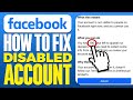 We Disabled Your Account Facebook 180 Days FIX (2024)