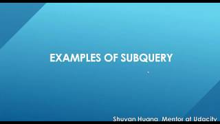 Subquery example in PostgreSQL - part 1