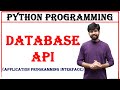 DATABASE API | application programming interface | python, python programming | python database API