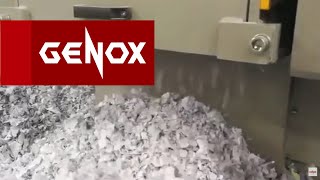 Paper Single Shaft Shredder | V600 | - Genox Recycling Tech