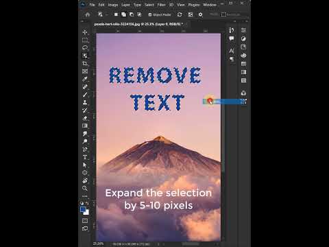 Remove Text in Adobe Photoshop CC