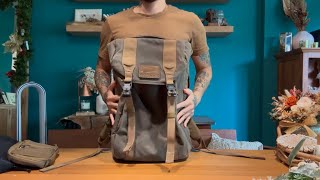 GORUCK M23 Waxed Canvas Dark Oak 21L | silent walkthrough