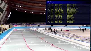 第２１回エムウェーブスピードスケート競技会　１日目　男子１５００ｍ