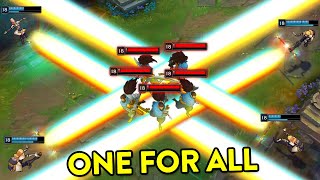 BEST ONE FOR ALL MOMENTS 2021 (Unkillable Zileans, 5x Seraphine Ults, Shaco Army...)