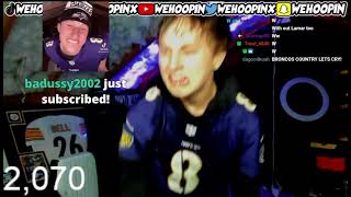 Wehoopin INSANE reaction to Ravens beating Broncos with a BACKUP QB