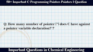 MCQ Questions C Programming Pointers Pointers 1 with Answers