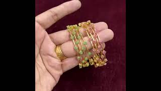 chilakalapudi jewelry//price:675+$//each set4 bangles//all sizes available.