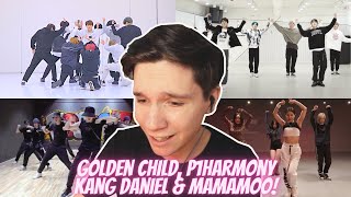 DANCER REACTS TO GOLDEN CHILD, P1HARMONY, KANG DANIEL & MAMAMOO | Finally Friday (DANCE PRACTICES)