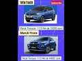 tata tiago vs maruti fronx car comparision engine power torque dimensions tiago vs fronx car