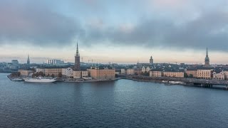 Panoramic views of Stockholm from Monteliusvägen, Sweden