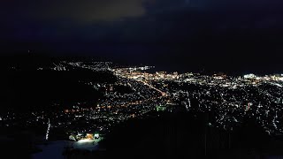 《北海道三大夜景の一つ。宝石をちりばめたような小樽の夜景》夜景：小樽 天狗山【北海道】（20211211撮影）