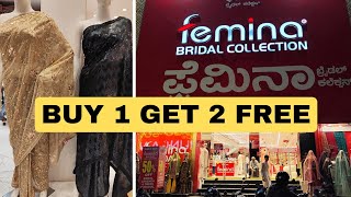 Femina bridal collection buy 1 get 2 free #shivajinagar #bangalore #shopping #commercialstreet