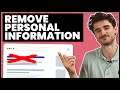 How to Remove Personal Information from Google Search (Remove link from Google)