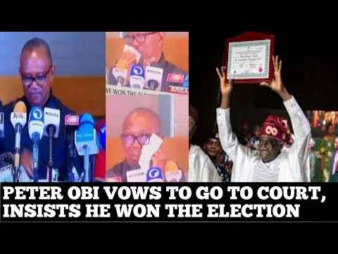 Peter Obi Vows To Go To Court || Peter Obi Shed Tears || Peter Obi ...