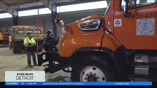 Wayne County road crews prep for icy morning commute