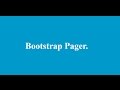 Bootstrap Pager