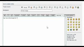 PHPBB3 - How to create a new topic in phpBB