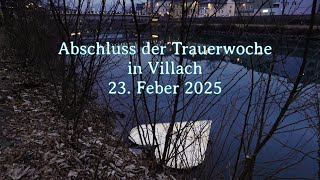 Abschluss der Trauerwoche nach dem Attentat von Villach