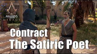 Assassin's Creed Mirage Contract The Satiric Poet - escort the Poet