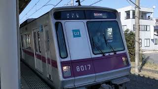 東京メトロ8000系8117F 東武スカイツリーライン・東京メトロ半蔵門線 急行 中央林間行き 南栗橋→青山一丁目 の車窓 (2020.11.16)