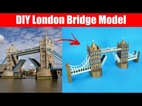 DIY London Bridge Model | How To Make London Bridge Miniature - YouTube