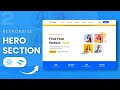 How to build Responsive Hero Section with React js + Tailwind + Framer-motion | E-Tutor Hero section
