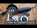 Learn how to Properly install cutting and Grinding discs | Angle grinder tutorial