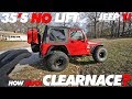 35's No Lift Clearance with Metacloaks | Jeep TJ