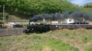 真岡鉄道ＳＬもおか通過