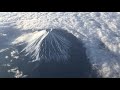 飛行機から見た綺麗な富士山　ana羽田空港→長崎空港　座席２a