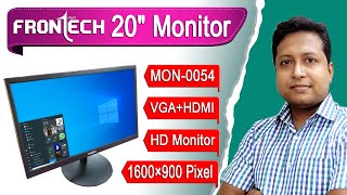 frontech led monitor review | MON-0054 led monitor | VGA+HDMI Best monitor | FronTech 20\