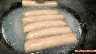 How To cook Sausages With Water -  Boil Method