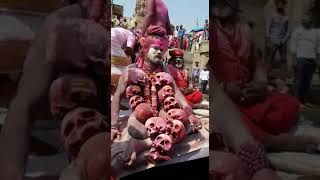 Masan #holi #aghori Guru at #Manikarnika ghat #kashi