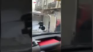 Ambulansa yol vermeyen sürücü, hayatının şokunu yaşadı #shorts