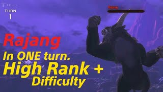 MONSTER HUNTER STORIES 2 Slaying Rajang in 1 Turn. High Rank+ Difficulty.