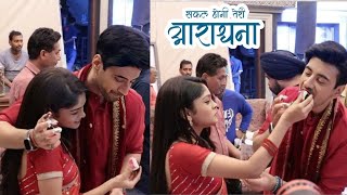 Safal Hogi Teri Aradhana 100 Episode | Aradhana Fed Cake to Madhav, Cake Cutting Celebration